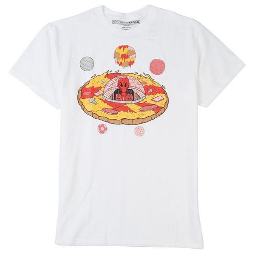 BROOKLYN VERTICAL Mens Pizza Ship Graphic T-Shirt
