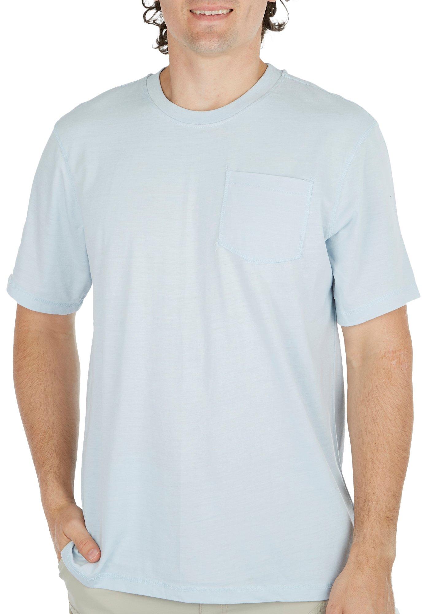 Mens Solid Everyday Chest Pocket T-Shirt