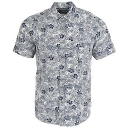 Mens Tropical Mini Floral Short Sleeve Shirt