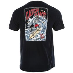 Mens Born To Surf Graphic Short Sleeve T-Shirt