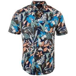 Mens Tropical Floral Short Sleeve Shirt