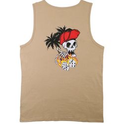 TACO TUESDAY Mens Skully Red Hat Tank Top