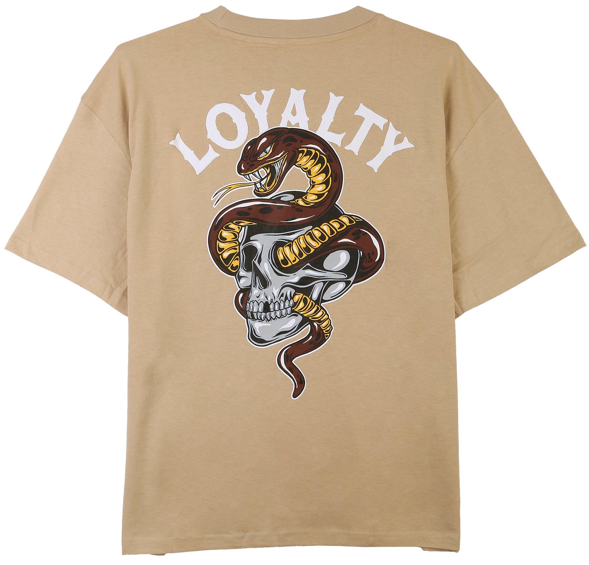 Mens Loyalty Skull Short Sleeve T-Shirt