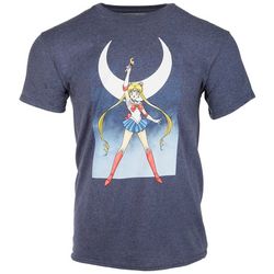 Sailor Moon Mens Solid Screen Print T-Shirt