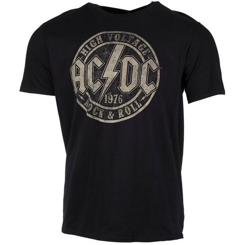 ACDC Mens ACDC Graphic High Voltage Short Sleeve