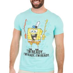 SpongeBob Squarepants Mens I'm Ready Character T-Shirt