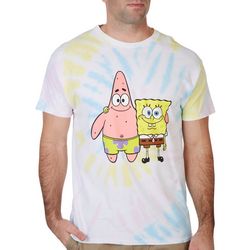 Spongebob Squarepants Mens Tie Dye Graphic  T-Shirt