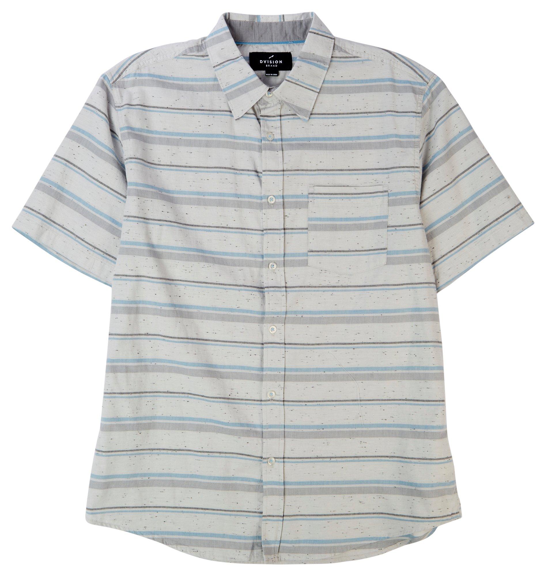DVISION Mens Stripe Short Sleeve Shirt