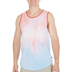 Ocean Current Mens Ombre Stripe Muscle Tank Top