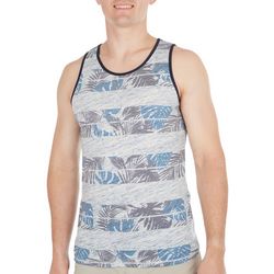 Astronomy Mens Chest Pocket Palm Frond Muscle Tank Top