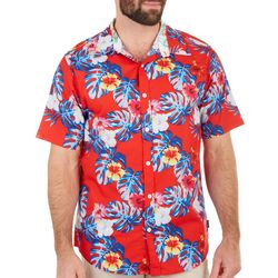 Ocean Current Mens Tropical Print Short Sleeve Shirt