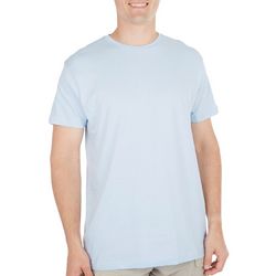 DVISION Mens Solid Basic Crew Short Sleeve T-Shirt