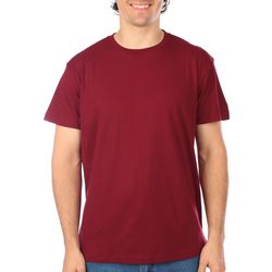 DVISION Mens Solid Basic Crew Short Sleeve T-Shirt