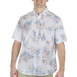 Burnside Mens Tropical Print Short Sleeve Shirt
