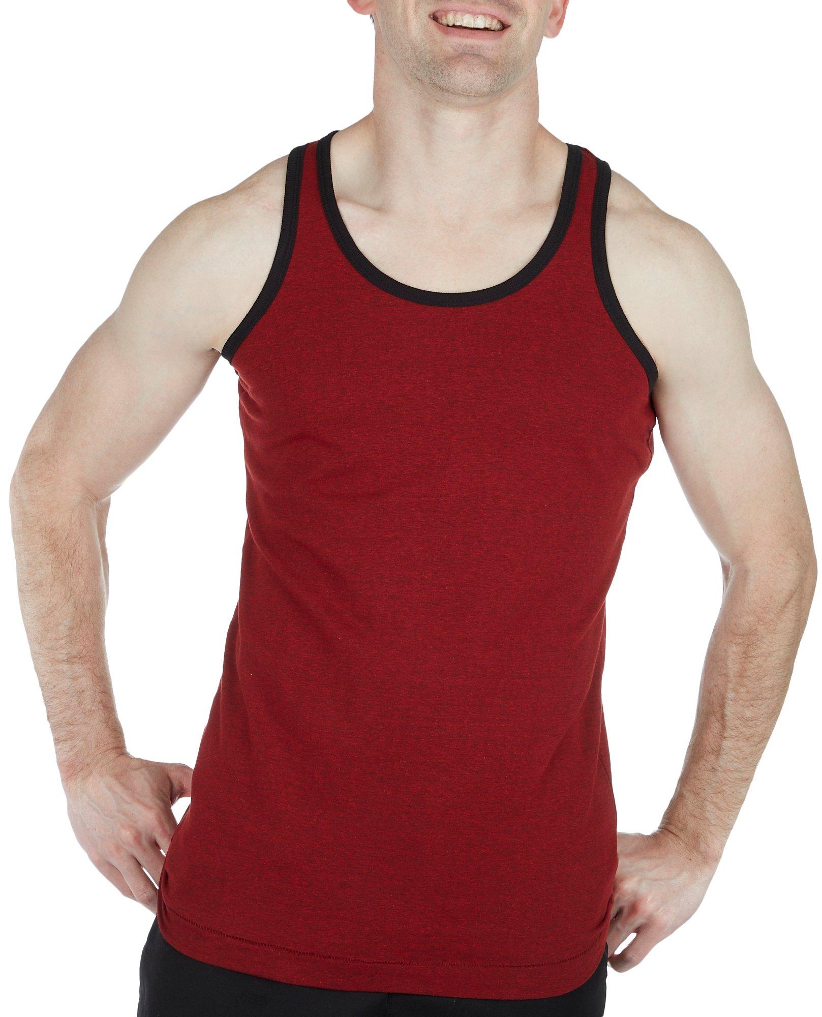 Mens Heathered Sleeveless Tank Top