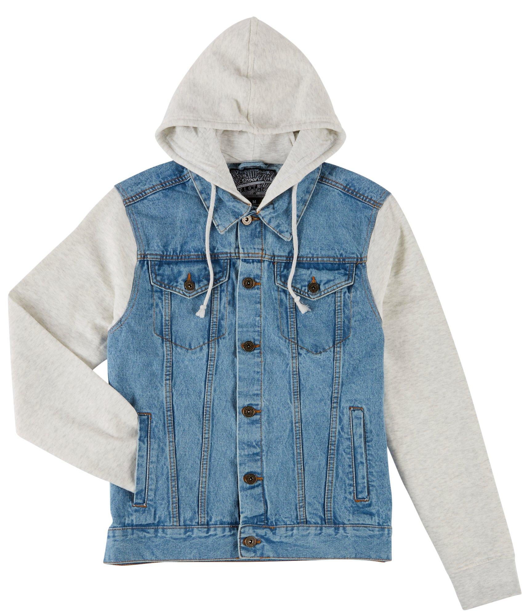 brooklyn cloth hooded denim jacket