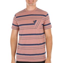 Tony Hawk Mens Stripe Pocket Crew Neck Short Sleeve T-Shirt