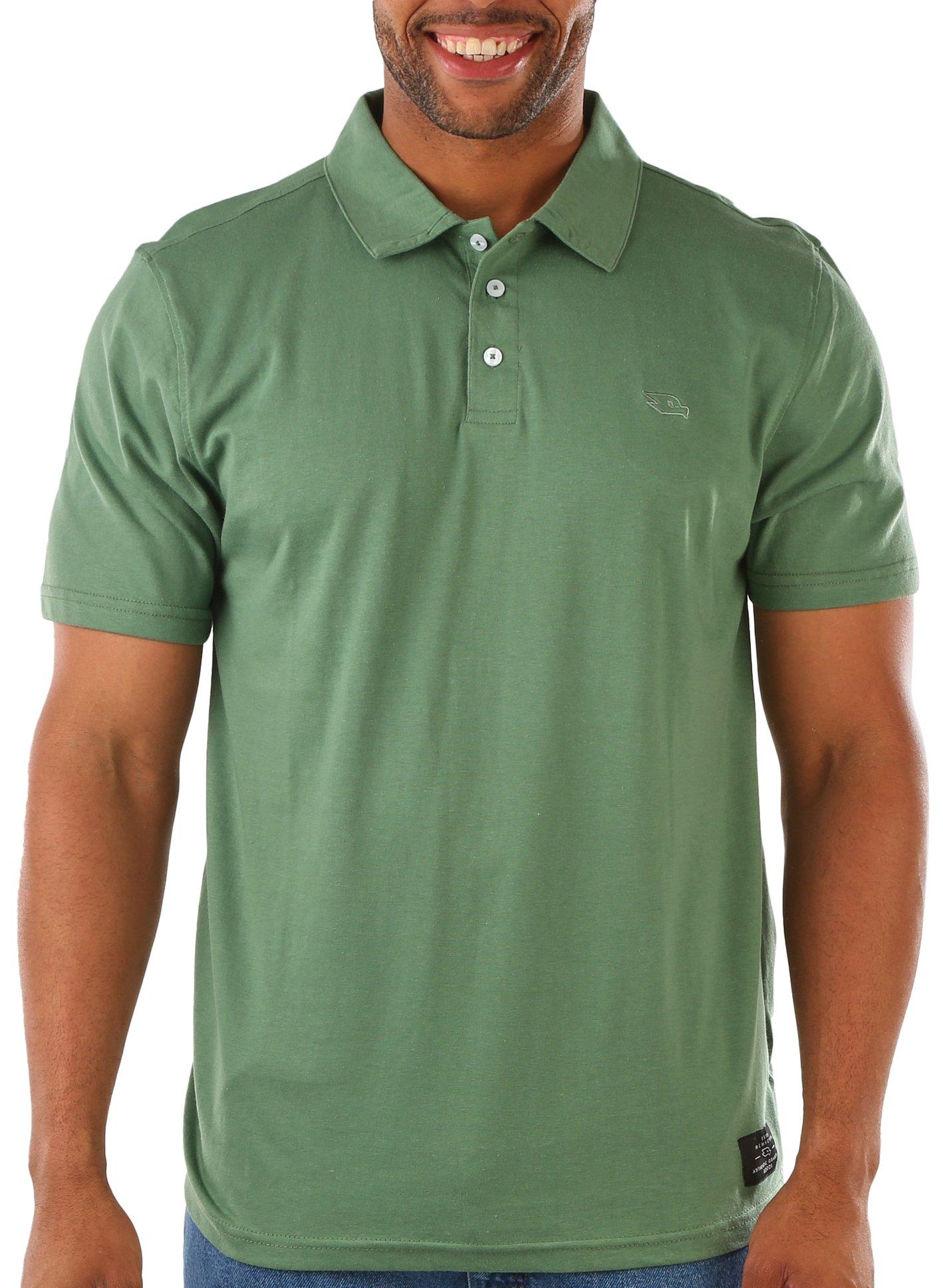 Izod Mens Solid Advantage Performance Polo Shirt - Sage - XX-Large