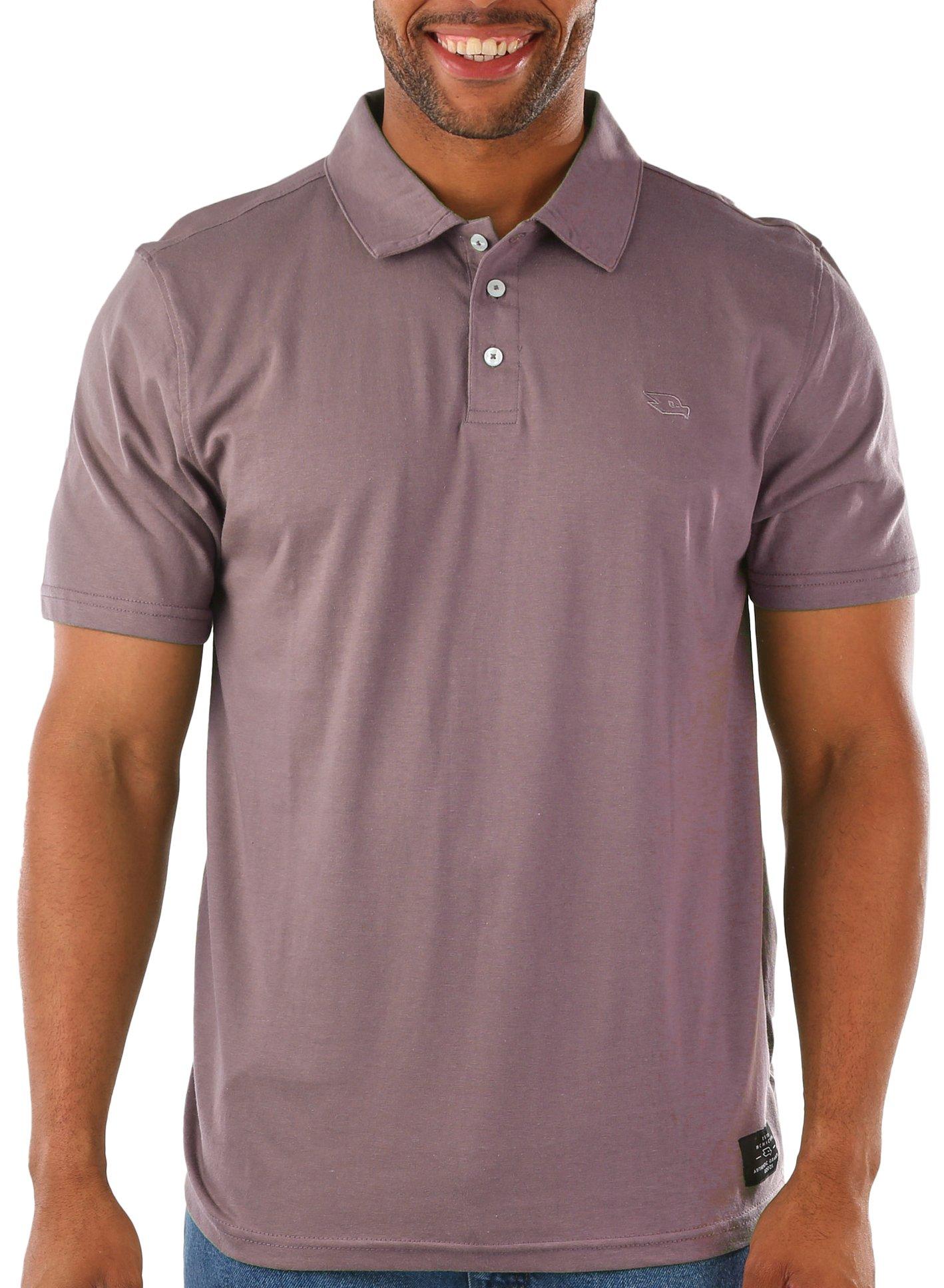 Mens Solid Short Sleeve Polo Shirt