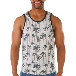 Distortion Mens Palm Trees Sublimation Tank Top
