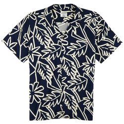Distortion Mens Abstract Flower Short Sleeve Shirt