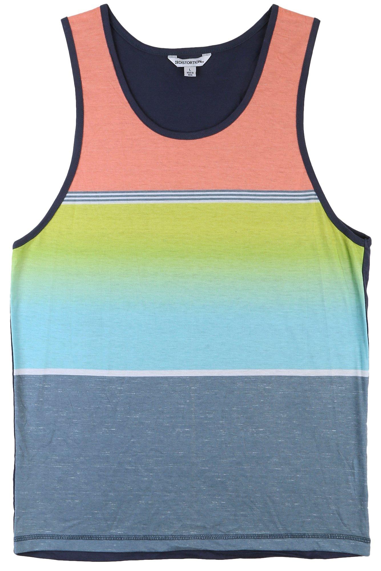 Mens Multi Colored Muscle Tank Top