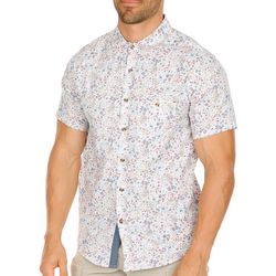 Distortion Mens Ditsy Micro Button Up Short Sleeve Shirt