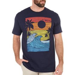 TEE LUV Mens Beach Sunset Graphic T-Shirt