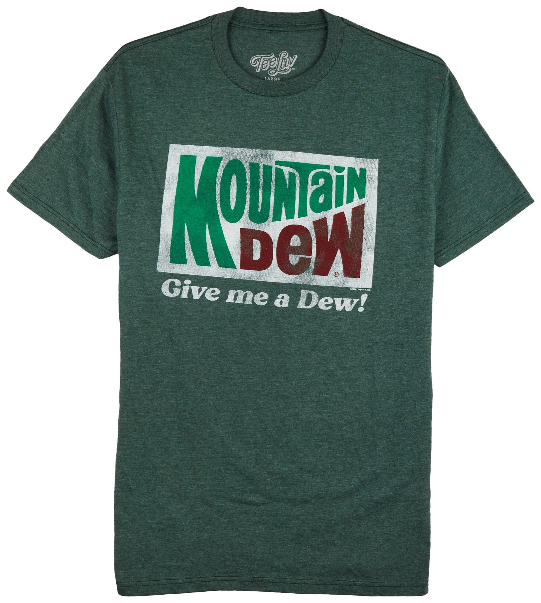 Mens Mountain Dew Graphic Short Sleeve T-Shirt