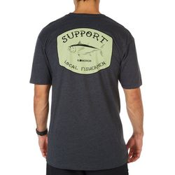Flomotion Mens Support Local Fisherman T-Shirt
