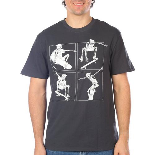 Recycled Threads Skater Skeleton Short Sleeve T-Shirt