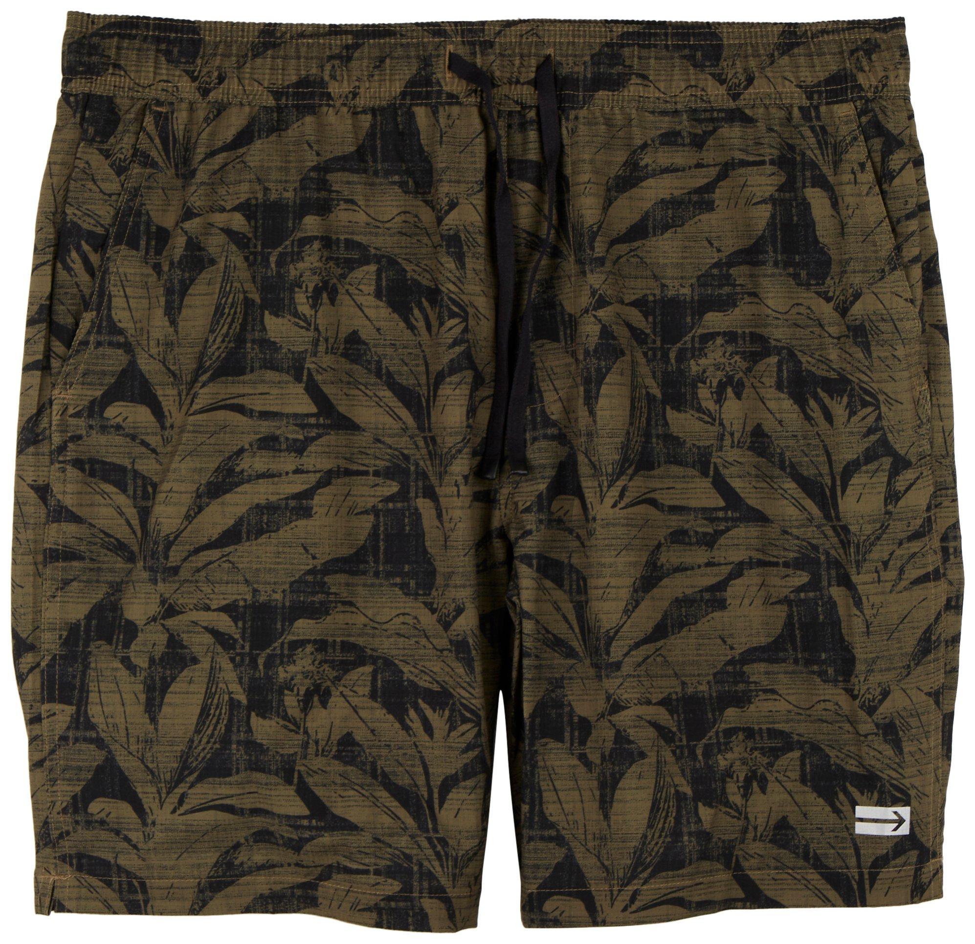 PROJEK RAW Mens 8.5 Palm Olive Swim Shorts