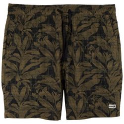 PROJEK RAW Mens 8.5 Palm Olive Swim Shorts