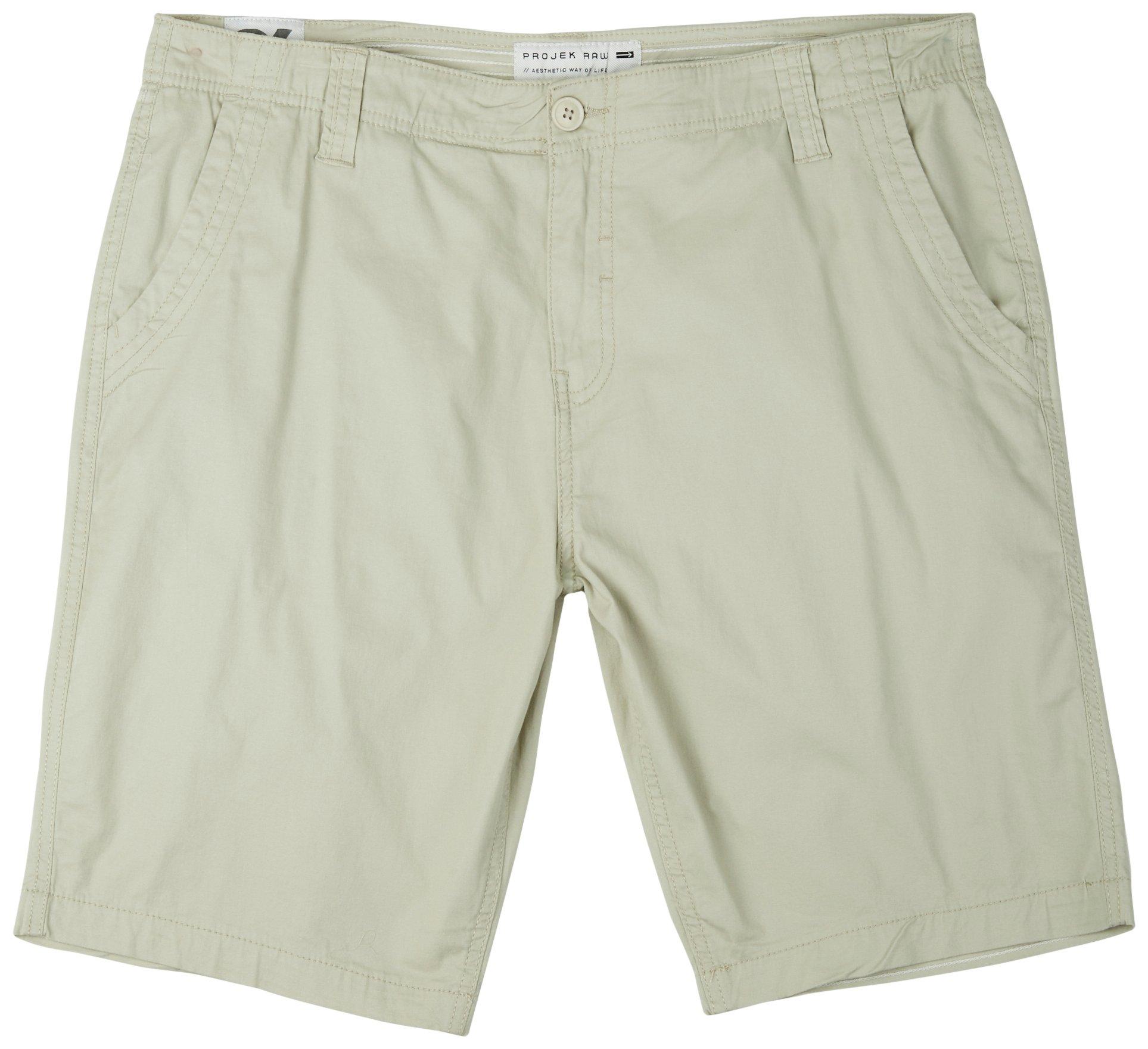 Young men's hot sale khaki shorts