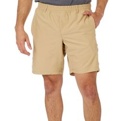 Hollywood Mens 8 in. Solid Short With Built-In Brief