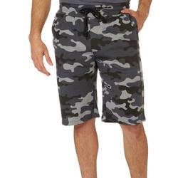 Mens 11 in. Knit Athletic Camo Shorts