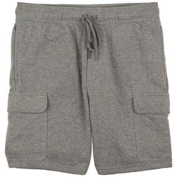 BROOKLYN CLOTH Mens 7 in. Cargo Fleece Shorts