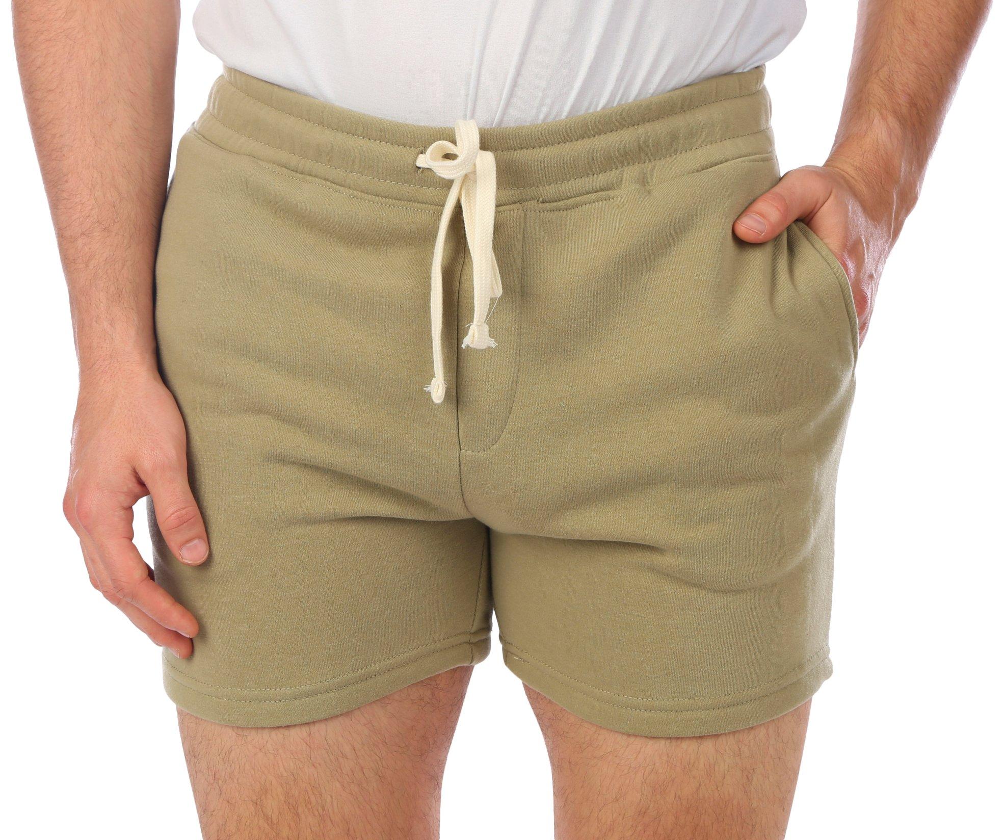 BROOKLYN CLOTH Mens 5 in. Core Fleece Shorts