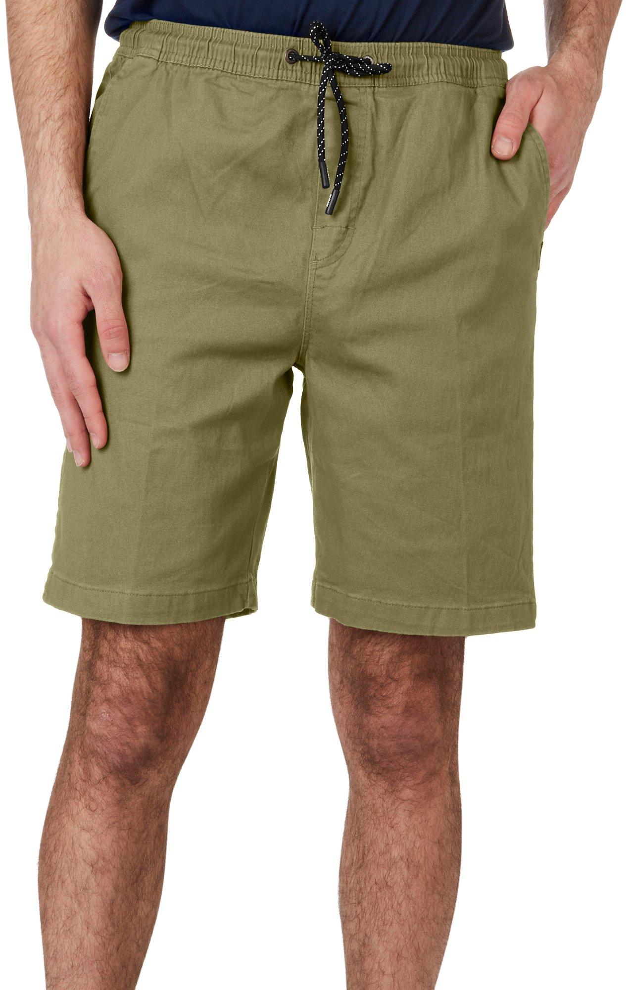 Tony Hawk Mens Pull On Stretch Twill  Shorts