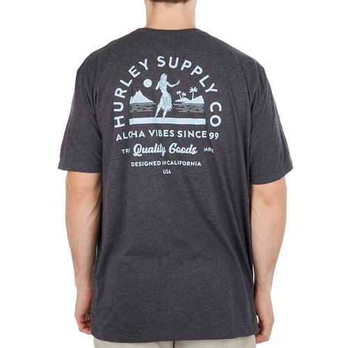 Hurley Mens Born To Hula Short Sleeve T-Shirt
