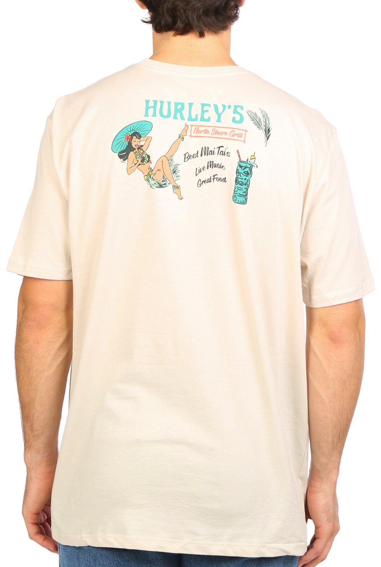 Hurley Mens Everyday North Shore Grille Short Sleeve Tee