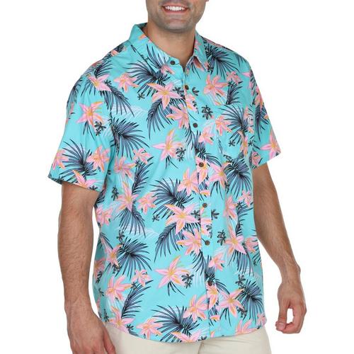 Hurley Mens Tropical Print Short Sleeve Shirt