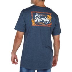 Hurley Mens Heathered Pacific Island Short Sleeve T-Shirt