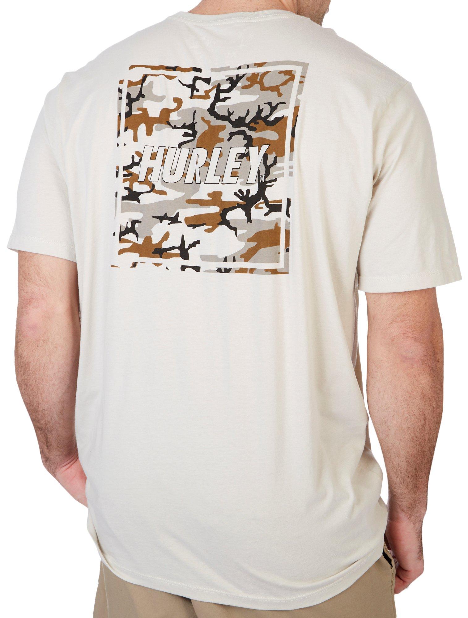 Hurley Mens Everyday Camo Graphic Short Sleeve T-Shirt