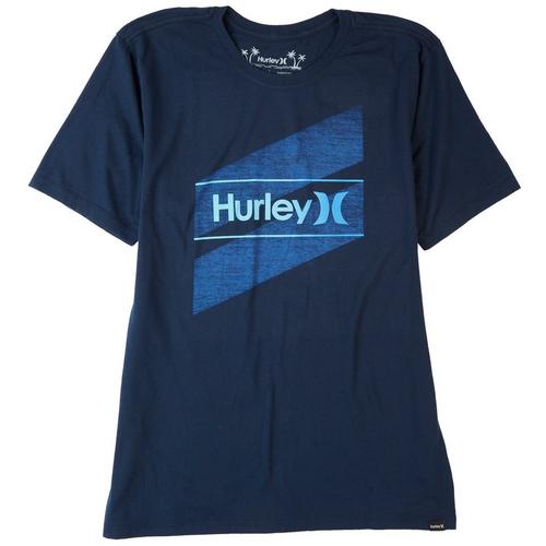 Hurley Mens One & Only Slashed Graphic T-Shirt