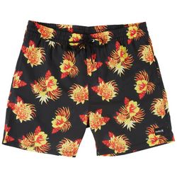 Hurley Mens 17 in. Cannonball Volley Floral Swim Shorts