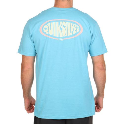 Quicksilver Mens Oval Script Short Sleeve T-Shirt