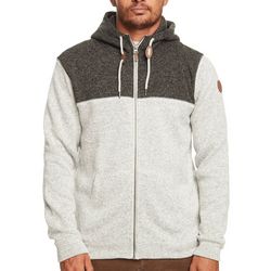 Quiksilver Mens Keller Zip-Up Hoodie Logo Long Sleeve Jacket