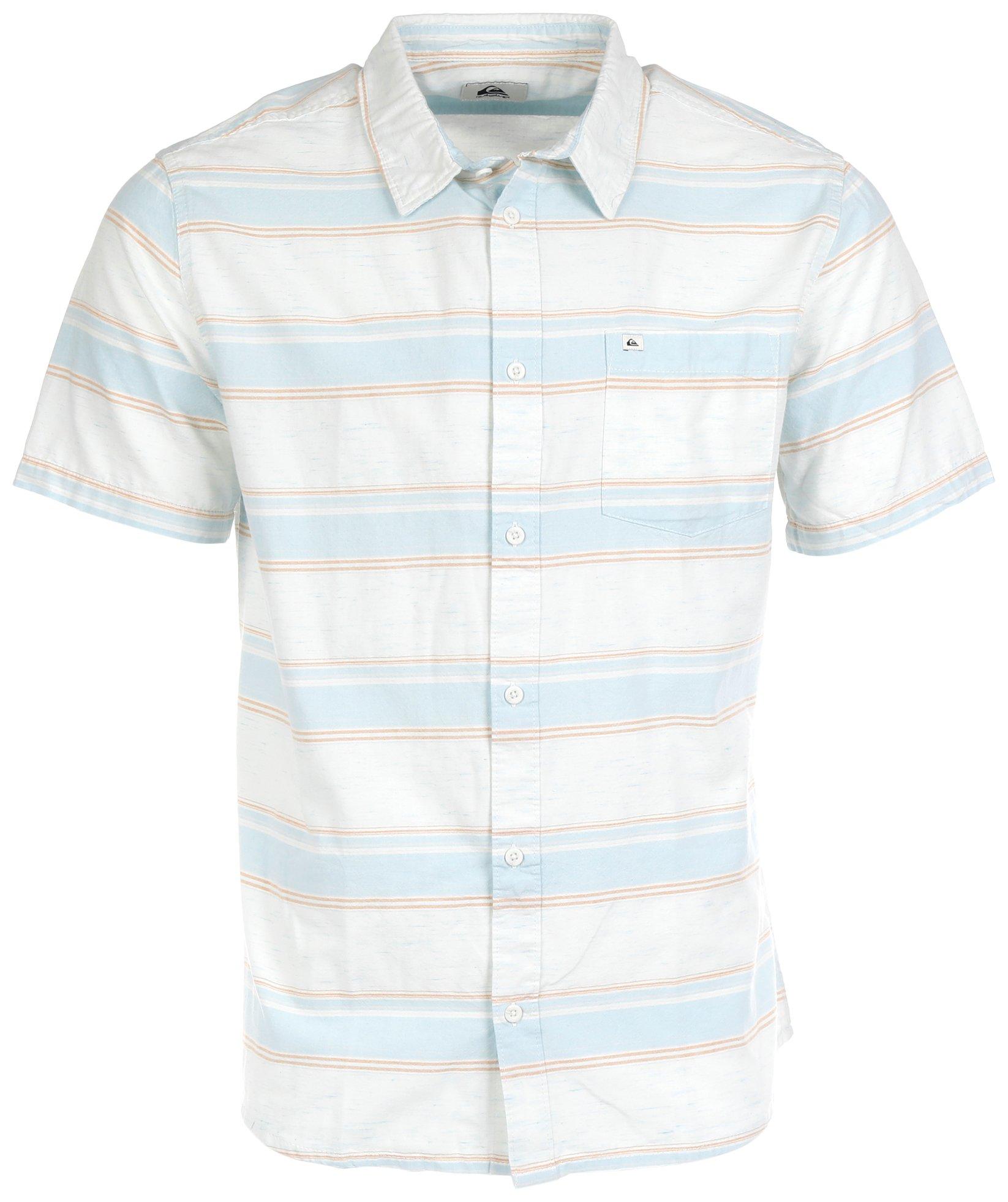 Mens Sunrise Short Sleeve Button Up Shirt