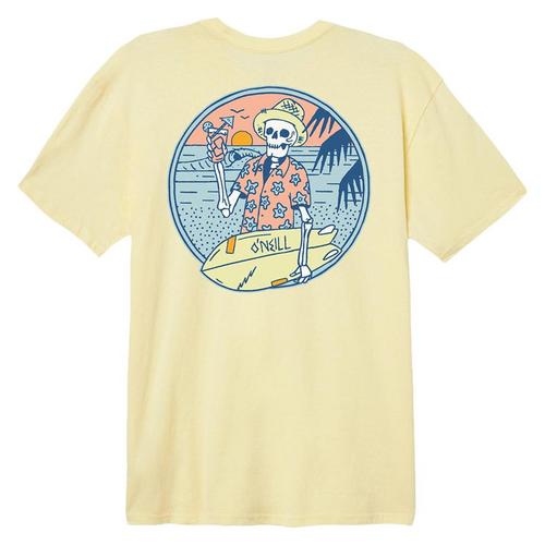 O'Neill Mens Beach Bones Short Sleeve Graphic T-Shirt